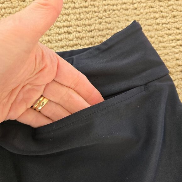 Tzu Tzu Skort Skirt Womens Small Black Pockets Lined Golf Tennis Pickleball EUC! - Picture 8 of 12